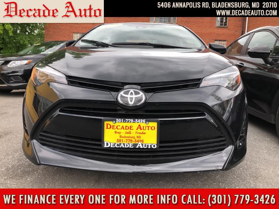 2017 Toyota Corolla LE CVT (Natl), available for sale in Bladensburg, Maryland | Decade Auto. Bladensburg, Maryland