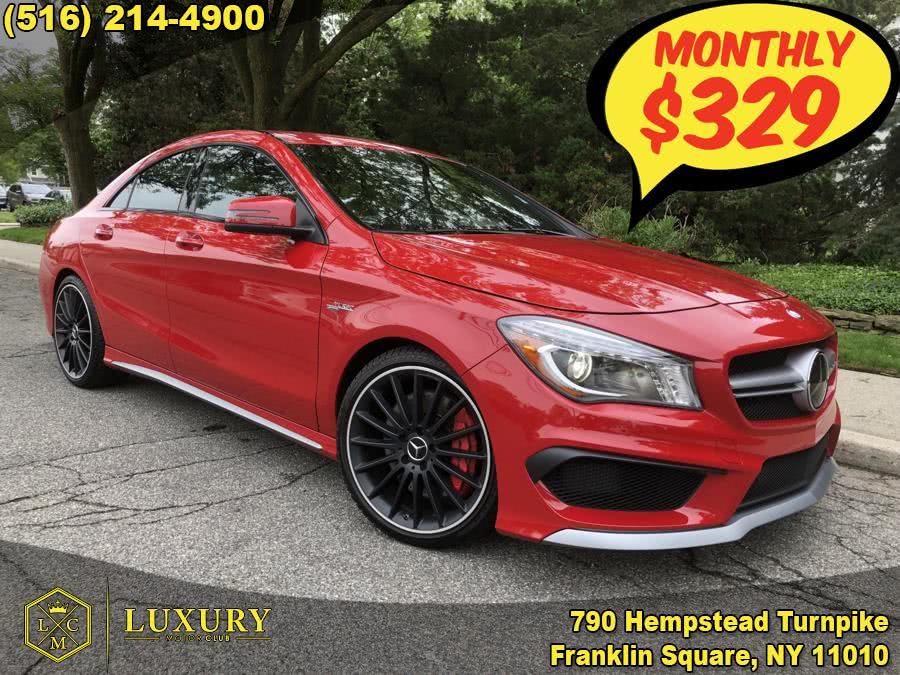 2015 Mercedes-Benz CLA-Class 4dr Sdn CLA 45 AMG 4MATIC, available for sale in Franklin Square, New York | Luxury Motor Club. Franklin Square, New York