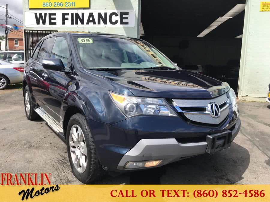 2009 Acura MDX AWD 4dr Tech Pkg, available for sale in Hartford, Connecticut | Franklin Motors Auto Sales LLC. Hartford, Connecticut