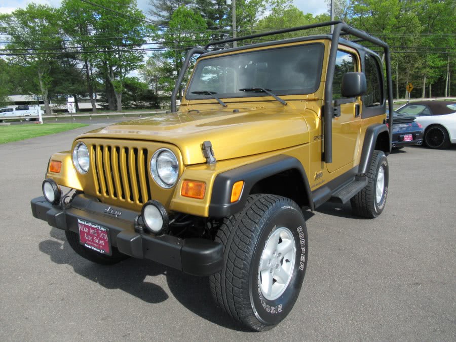 2003 Jeep Wrangler 2dr Sport, available for sale in South Windsor, Connecticut | Mike And Tony Auto Sales, Inc. South Windsor, Connecticut