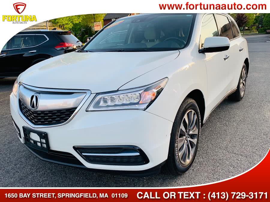 2016 Acura MDX 3.5L 4dr TECH AWD, available for sale in Springfield, Massachusetts | Fortuna Auto Sales Inc.. Springfield, Massachusetts