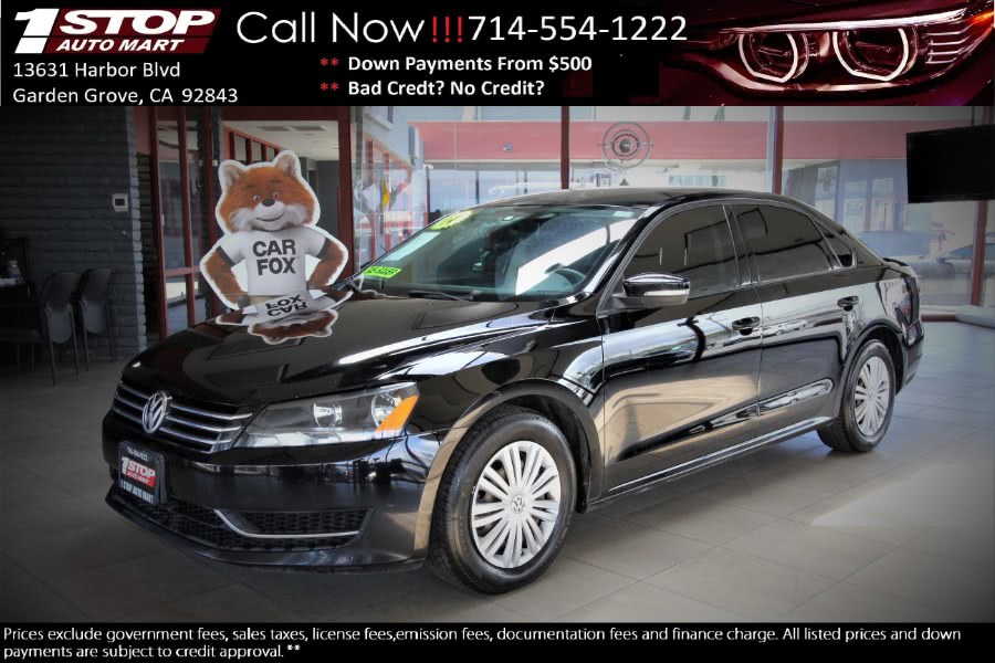 2014 Volkswagen Passat 4dr Sdn 2.5L Manual S PZEV *Ltd Avail*, available for sale in Garden Grove, California | 1 Stop Auto Mart Inc.. Garden Grove, California
