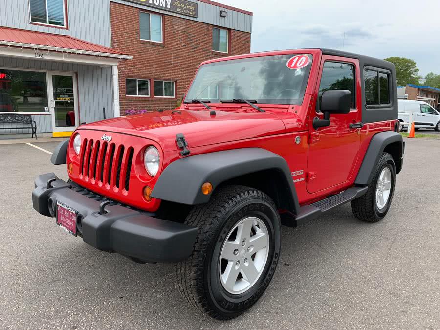 2010 Jeep Wrangler 4WD 2dr Sport, available for sale in South Windsor, Connecticut | Mike And Tony Auto Sales, Inc. South Windsor, Connecticut