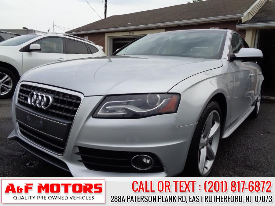 2012 Audi A4 4dr Sdn Auto quattro 2.0T Premium Plus, available for sale in East Rutherford, New Jersey | A&F Motors LLC. East Rutherford, New Jersey