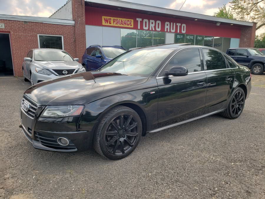 2012 Audi A4 4dr Sdn Auto quattro 2.0T S-Line PKG, available for sale in East Windsor, Connecticut | Toro Auto. East Windsor, Connecticut