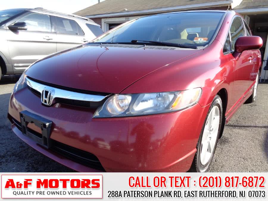 2008 Honda Civic Sdn 4dr Auto EX, available for sale in East Rutherford, New Jersey | A&F Motors LLC. East Rutherford, New Jersey
