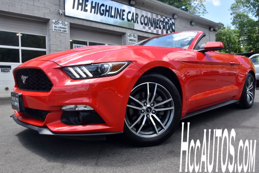 2017 Ford Mustang EcoBoost Premium Convertible, available for sale in Waterbury, Connecticut | Highline Car Connection. Waterbury, Connecticut