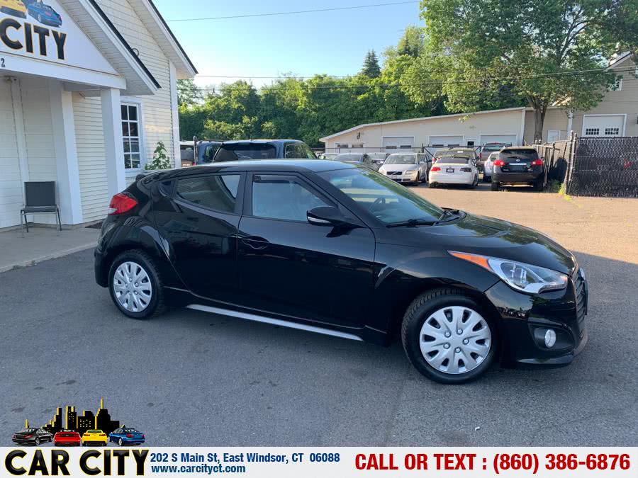 2014 Hyundai Veloster 3dr Cpe Man Turbo w/Blue Int, available for sale in East Windsor, Connecticut | Car City LLC. East Windsor, Connecticut
