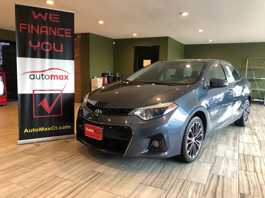 2016 Toyota Corolla 4dr Sdn CVT S Premium (Natl), available for sale in West Hartford, Connecticut | AutoMax. West Hartford, Connecticut