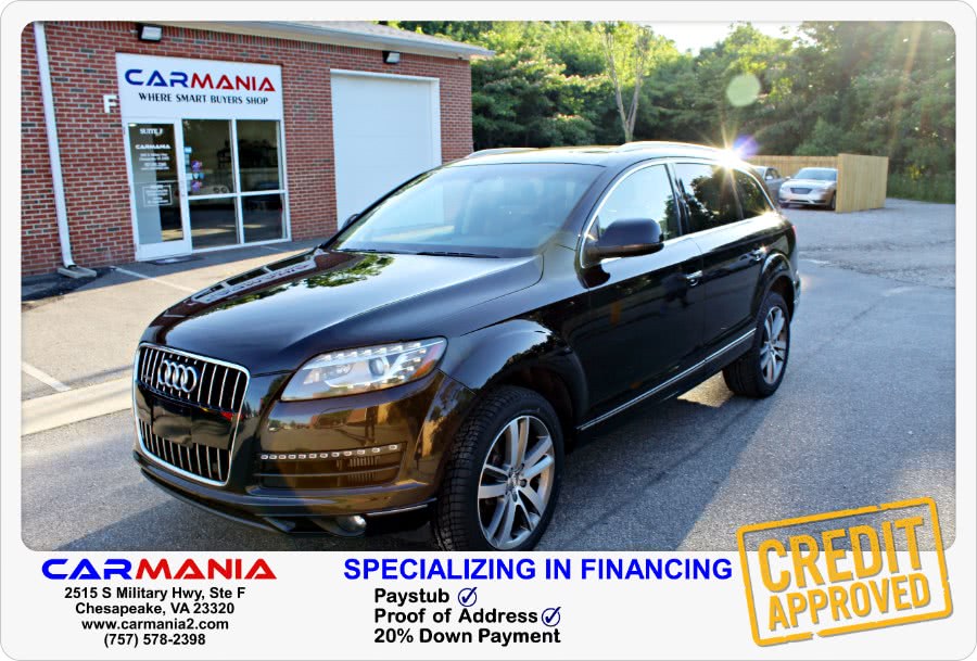 Used Audi Q7 quattro 4dr 3.0L TDI Premium Plus 2012 | CARMANIA USA. Chesapeake, Virginia Used Audi Q7 quattro 4dr 3.0L TDI Premium Plus 2012 | CARMANIA USA. Chesapeake, Virginia