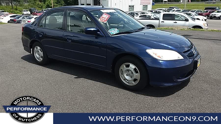 2005 Honda Civic Hybrid CVT PZEV, available for sale in Wappingers Falls, New York | Performance Motor Cars. Wappingers Falls, New York