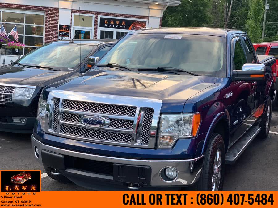 2012 Ford F-150 4WD SuperCab 145" Lariat, available for sale in Canton, Connecticut | Lava Motors. Canton, Connecticut