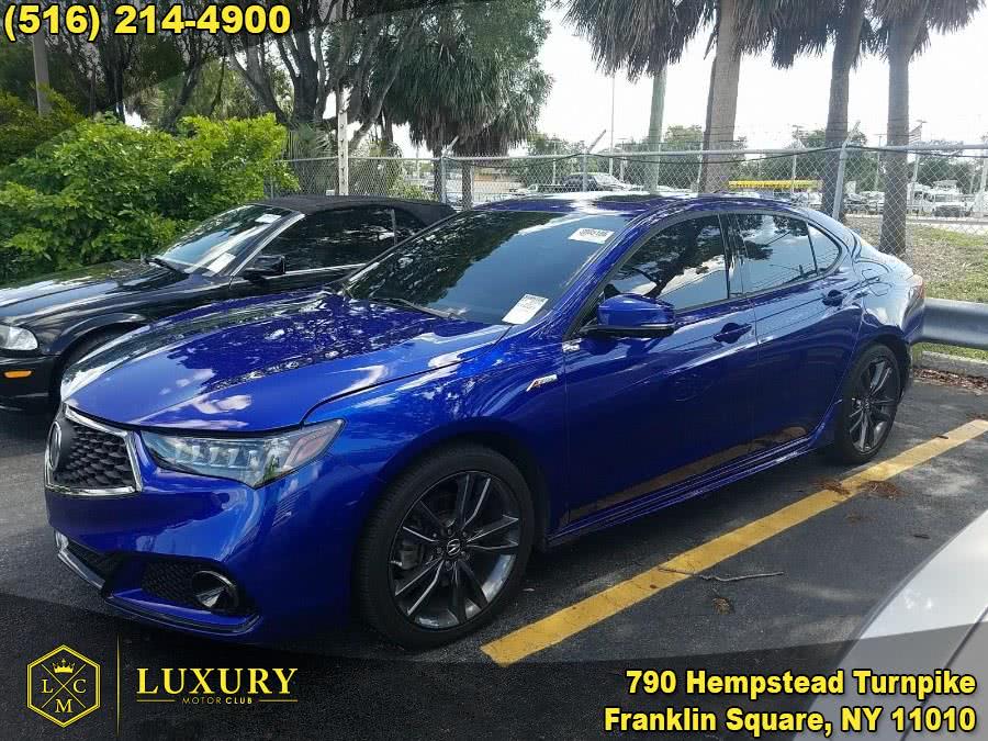 2018 Acura TLX 3.5L FWD w/A-SPEC Pkg Red Leather, available for sale in Franklin Square, New York | Luxury Motor Club. Franklin Square, New York