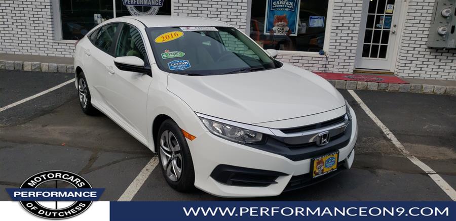 2016 Honda Civic Sedan 4dr CVT LX SENCE, available for sale in Wappingers Falls, New York | Performance Motor Cars. Wappingers Falls, New York 2016 Honda Civic Sedan 4dr CVT LX SENCE, available for sale in Wappingers Falls, New York | Performance Motor Cars. Wappingers Falls, New York