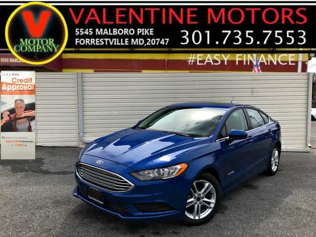 2018 Ford Fusion Hybrid SE, available for sale in Forestville, Maryland | Valentine Motor Company. Forestville, Maryland