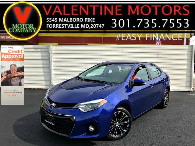 2016 Toyota Corolla S Plus, available for sale in Forestville, Maryland | Valentine Motor Company. Forestville, Maryland