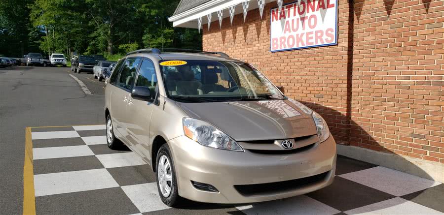 2008 Toyota Sienna 7-Pass Van CE FWD, available for sale in Waterbury, Connecticut | National Auto Brokers, Inc.. Waterbury, Connecticut