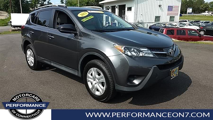 2013 Toyota RAV4 4WD 4dr LE, available for sale in Wilton, Connecticut | Performance Motor Cars Of Connecticut LLC. Wilton, Connecticut