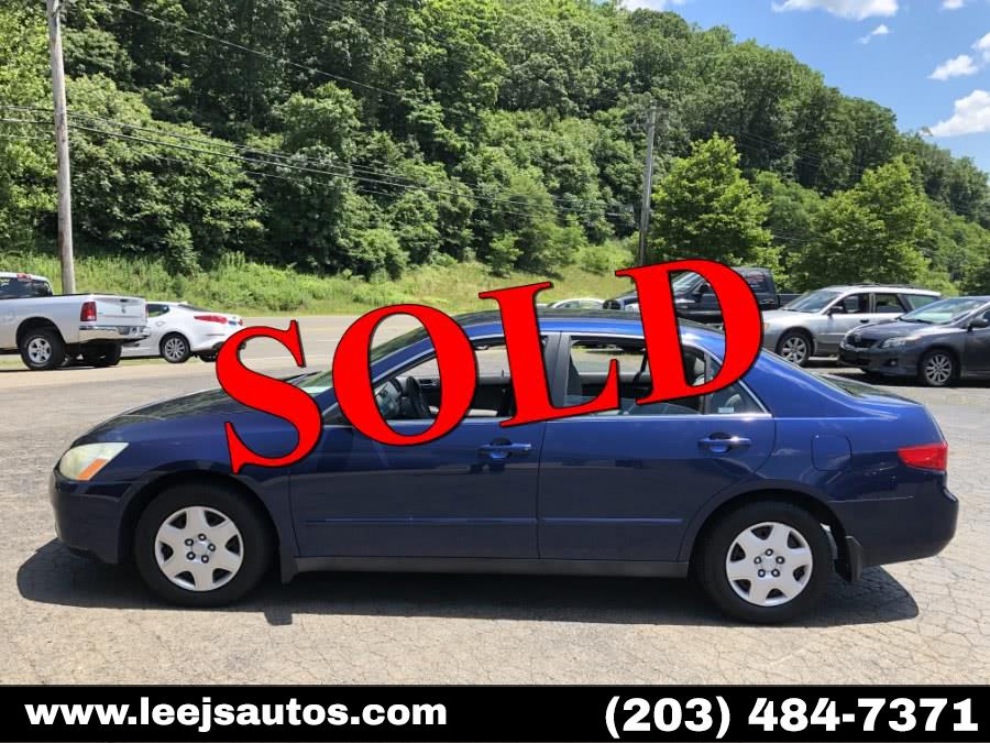 2005 Honda Accord Sdn LX AT, available for sale in North Branford, Connecticut | LeeJ's Auto Sales & Service. North Branford, Connecticut