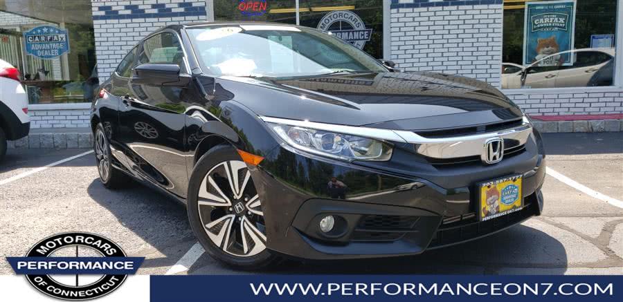 2016 Honda Civic Coupe 2dr CVT EX-L, available for sale in Wilton, Connecticut | Performance Motor Cars Of Connecticut LLC. Wilton, Connecticut