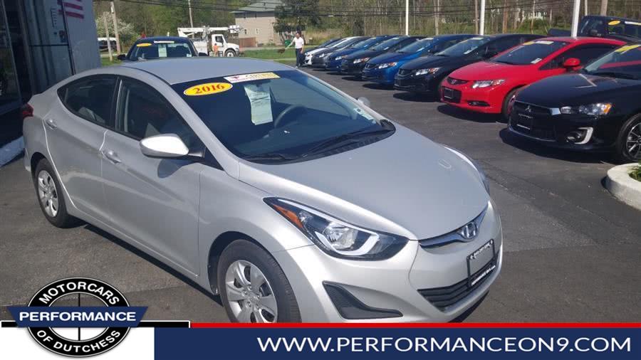 2016 Hyundai Elantra 4dr Sdn Auto SE (Alabama Plant), available for sale in Wappingers Falls, New York | Performance Motor Cars. Wappingers Falls, New York 2016 Hyundai Elantra 4dr Sdn Auto SE (Alabama Plant), available for sale in Wappingers Falls, New York | Performance Motor Cars. Wappingers Falls, New York