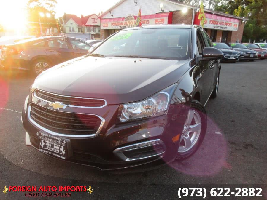 2015 Chevrolet Cruze 4dr Sdn Auto 1LT, available for sale in Irvington, New Jersey | Foreign Auto Imports. Irvington, New Jersey