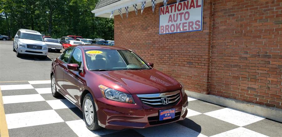2011 Honda Accord Sdn 4dr Auto LX, available for sale in Waterbury, Connecticut | National Auto Brokers, Inc.. Waterbury, Connecticut