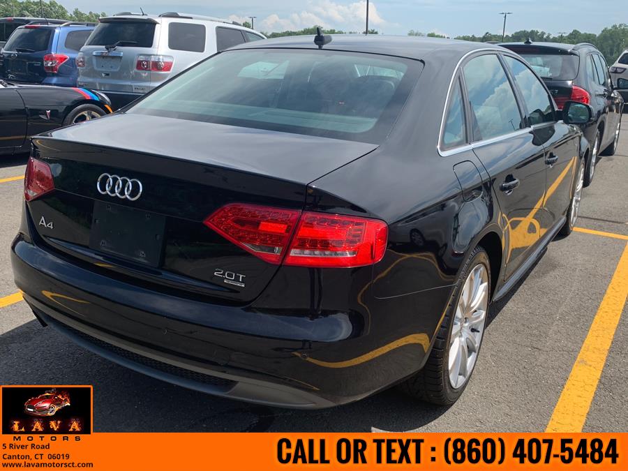 2012 Audi A4 4dr Sdn Auto quattro 2.0T Premium Plus, available for sale in Canton, Connecticut | Lava Motors. Canton, Connecticut 2012 Audi A4 4dr Sdn Auto quattro 2.0T Premium Plus, available for sale in Canton, Connecticut | Lava Motors. Canton, Connecticut
