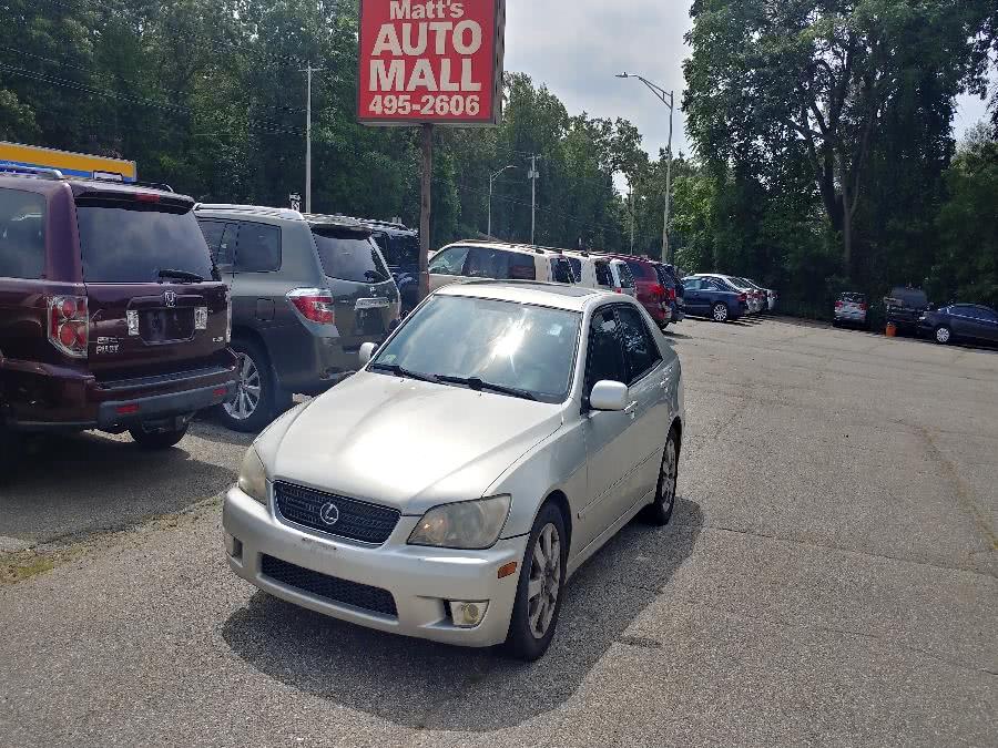 2002 Lexus IS 300 4dr Sdn Auto Trans, available for sale in Chicopee, Massachusetts | Matts Auto Mall LLC. Chicopee, Massachusetts