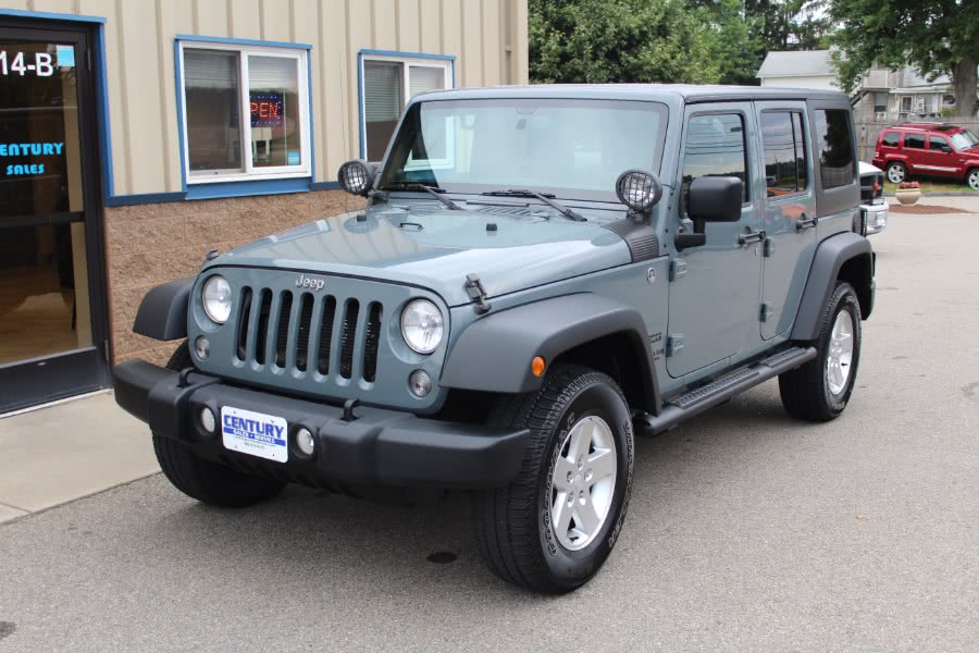 2014 Jeep Wrangler Unlimited 4WD 4dr Sport, available for sale in East Windsor, Connecticut | Century Auto And Truck. East Windsor, Connecticut