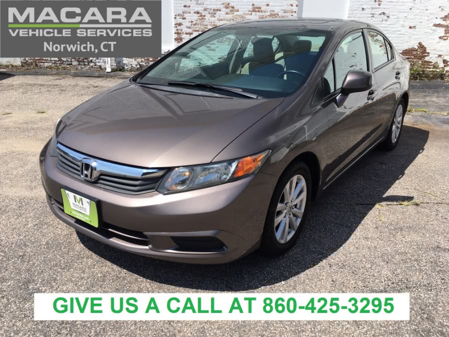 2012 Honda Civic Sdn 4dr Auto EX, available for sale in Norwich, Connecticut | MACARA Vehicle Services, Inc. Norwich, Connecticut