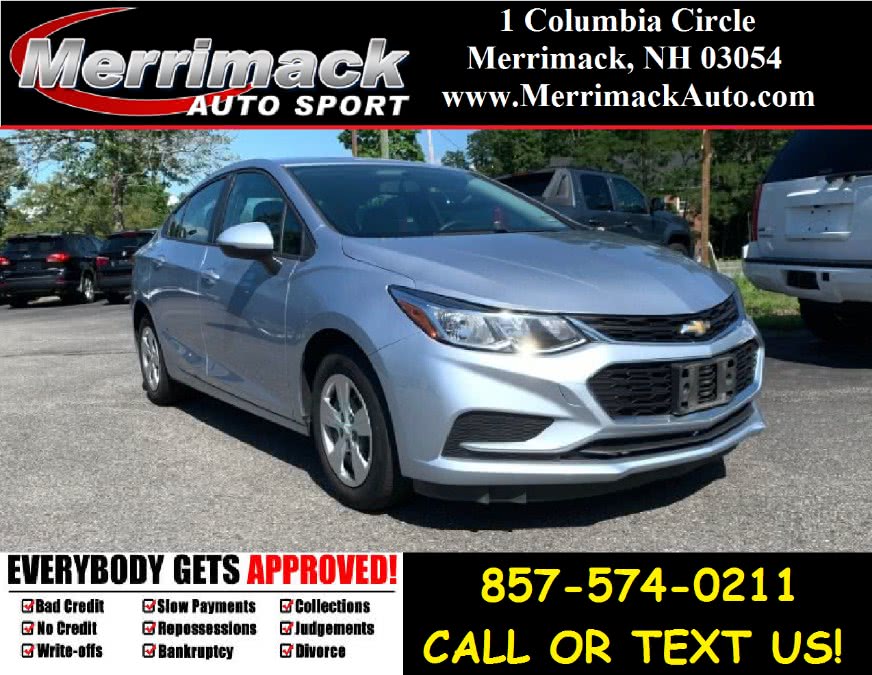 2017 Chevrolet Cruze 4dr Sdn 1.4L LS w/1SA, available for sale in Merrimack, New Hampshire | Merrimack Autosport. Merrimack, New Hampshire
