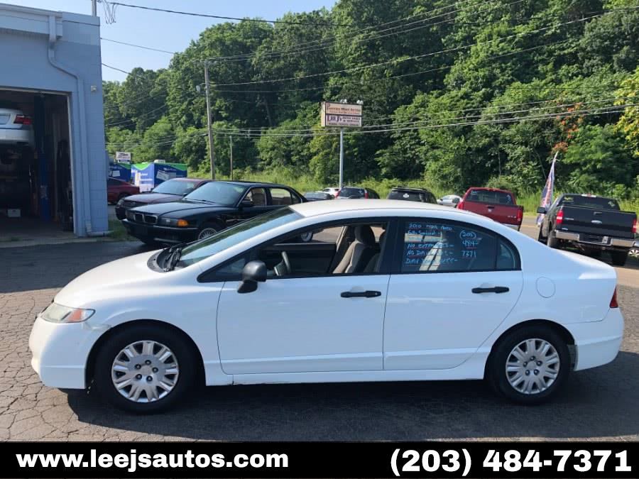 2010 Honda Civic Sdn 4dr Auto DX-VP, available for sale in North Branford, Connecticut | LeeJ's Auto Sales & Service. North Branford, Connecticut