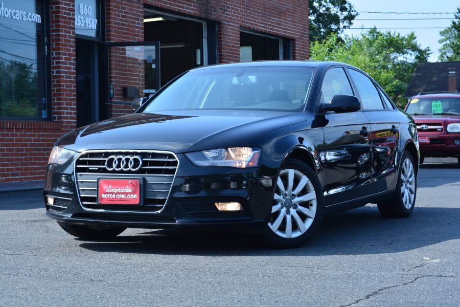 2013 Audi A4 4dr Sdn Man quattro 2.0T Premium, available for sale in ENFIELD, Connecticut | Longmeadow Motor Cars. ENFIELD, Connecticut