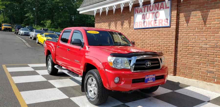 2008 Toyota Tacoma SR5 4WD Crew Cab V6 AT, available for sale in Waterbury, Connecticut | National Auto Brokers, Inc.. Waterbury, Connecticut