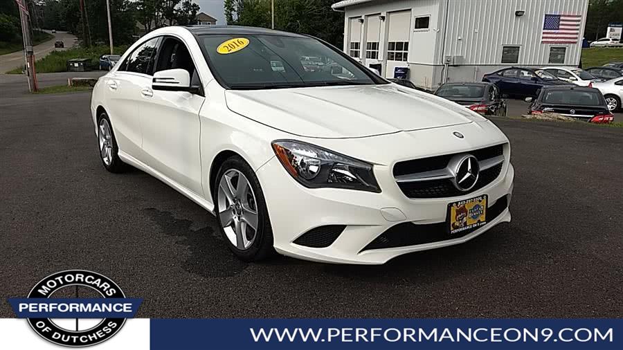 2016 Mercedes-Benz CLA 4dr Sdn CLA250 4MATIC, available for sale in Wappingers Falls, New York | Performance Motor Cars. Wappingers Falls, New York