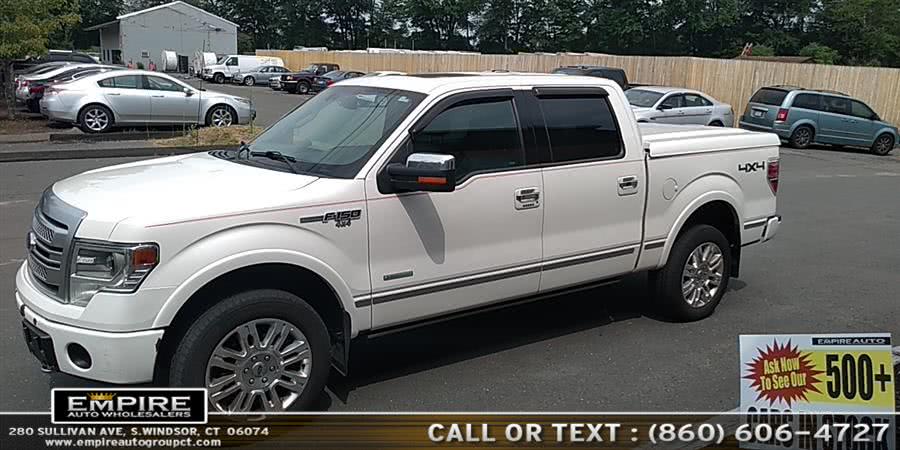 2013 Ford F-150 4WD SuperCrew 145" Platinum, available for sale in S.Windsor, Connecticut | Empire Auto Wholesalers. S.Windsor, Connecticut