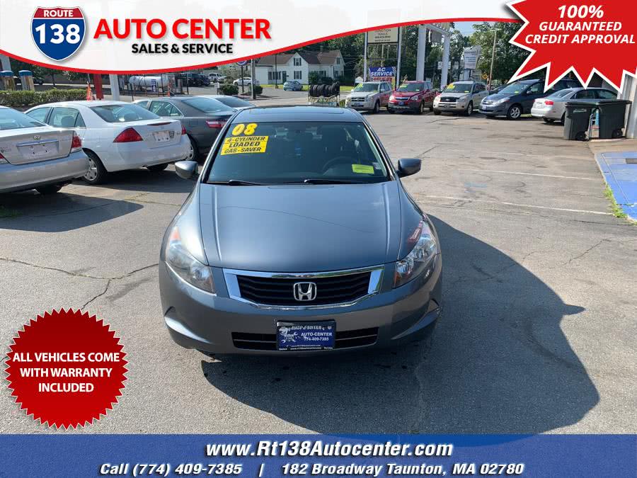 2008 Honda Accord Sdn 4dr I4 Auto EX, available for sale in Taunton, Massachusetts | Rt 138 Auto Center Inc . Taunton, Massachusetts