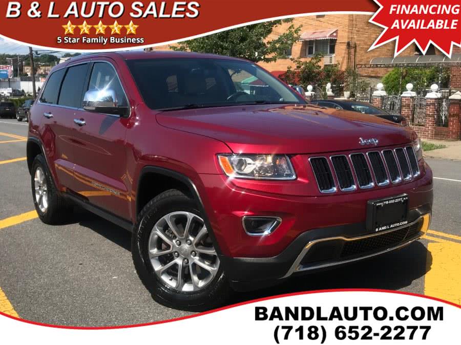 2015 Jeep Grand Cherokee Limited 4WD, available for sale in Bronx, New York | B & L Auto Sales LLC. Bronx, New York