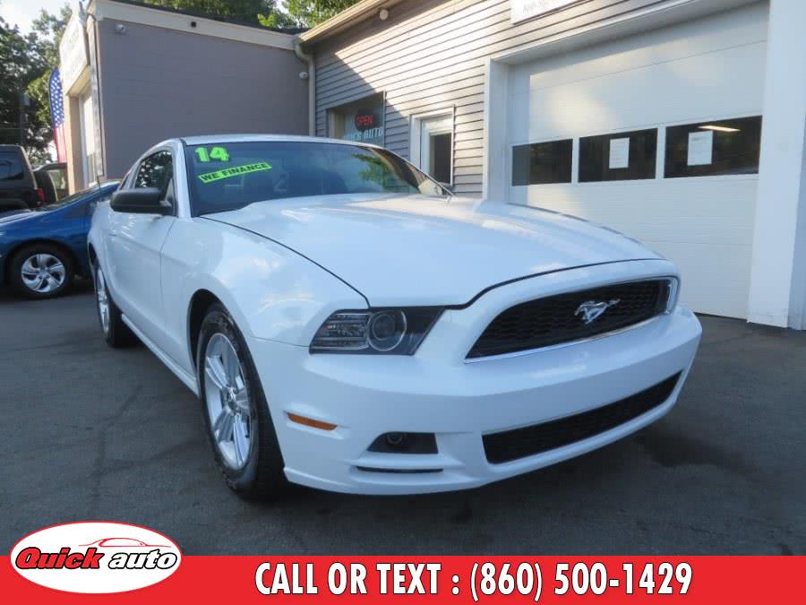 2014 Ford Mustang 2dr Cpe V6 Premium, available for sale in Bristol, Connecticut | Quick Auto LLC. Bristol, Connecticut