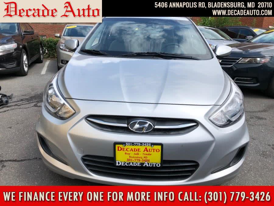2016 Hyundai Accent 4dr Sdn Auto SE, available for sale in Bladensburg, Maryland | Decade Auto. Bladensburg, Maryland