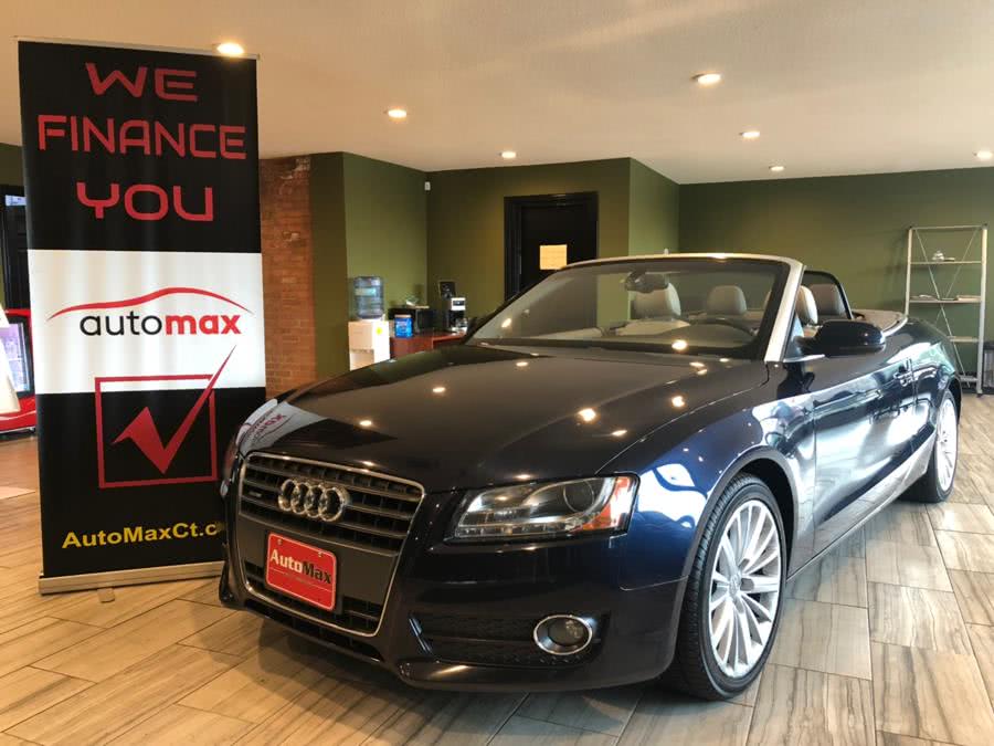 2011 Audi A5 2dr Cabriolet Auto quattro 2.0T Prestige, available for sale in West Hartford, Connecticut | AutoMax. West Hartford, Connecticut