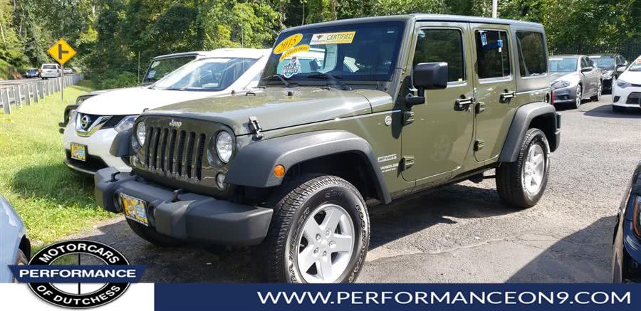 2015 Jeep Wrangler Unlimited 4WD 4dr Sport, available for sale in Wappingers Falls, New York | Performance Motor Cars. Wappingers Falls, New York