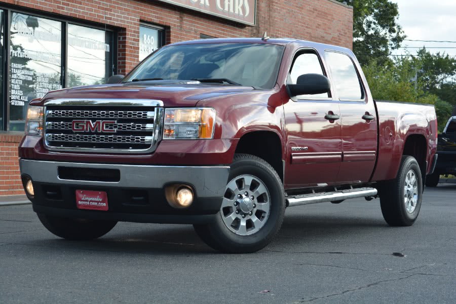 2013 GMC Sierra 2500HD 4WD Crew Cab 153.7" SLE, available for sale in ENFIELD, Connecticut | Longmeadow Motor Cars. ENFIELD, Connecticut