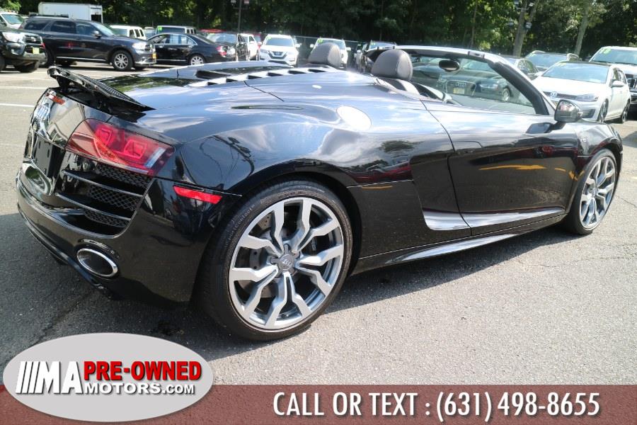 2012 Audi R8 quattro v10 AWD 2dr Conv quattro v10 Spyder 5.2L, available for sale in Huntington Station, New York | M & A Motors. Huntington Station, New York 2012 Audi R8 quattro v10 AWD 2dr Conv quattro v10 Spyder 5.2L, available for sale in Huntington Station, New York | M & A Motors. Huntington Station, New York