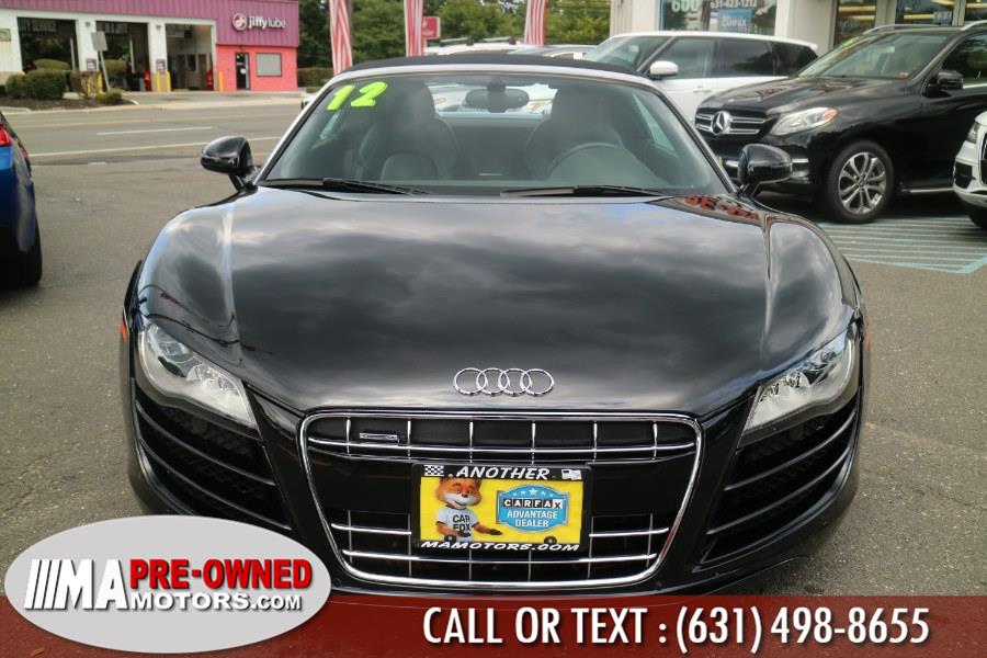 2012 Audi R8 quattro v10 AWD 2dr Conv quattro v10 Spyder 5.2L, available for sale in Huntington Station, New York | M & A Motors. Huntington Station, New York 2012 Audi R8 quattro v10 AWD 2dr Conv quattro v10 Spyder 5.2L, available for sale in Huntington Station, New York | M & A Motors. Huntington Station, New York