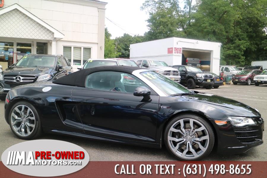 2012 Audi R8 quattro v10 AWD 2dr Conv quattro v10 Spyder 5.2L, available for sale in Huntington Station, New York | M & A Motors. Huntington Station, New York 2012 Audi R8 quattro v10 AWD 2dr Conv quattro v10 Spyder 5.2L, available for sale in Huntington Station, New York | M & A Motors. Huntington Station, New York