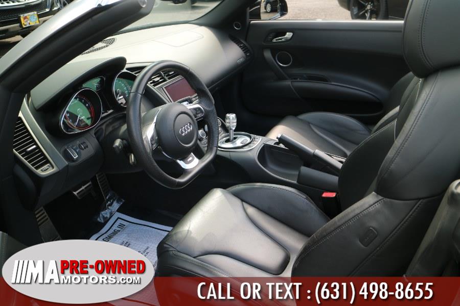 2012 Audi R8 quattro v10 AWD 2dr Conv quattro v10 Spyder 5.2L, available for sale in Huntington Station, New York | M & A Motors. Huntington Station, New York 2012 Audi R8 quattro v10 AWD 2dr Conv quattro v10 Spyder 5.2L, available for sale in Huntington Station, New York | M & A Motors. Huntington Station, New York