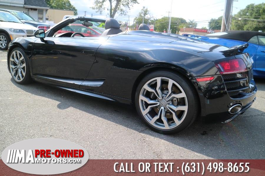 2012 Audi R8 quattro v10 AWD 2dr Conv quattro v10 Spyder 5.2L, available for sale in Huntington Station, New York | M & A Motors. Huntington Station, New York 2012 Audi R8 quattro v10 AWD 2dr Conv quattro v10 Spyder 5.2L, available for sale in Huntington Station, New York | M & A Motors. Huntington Station, New York