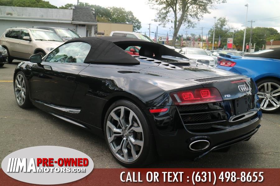 2012 Audi R8 quattro v10 AWD 2dr Conv quattro v10 Spyder 5.2L, available for sale in Huntington Station, New York | M & A Motors. Huntington Station, New York 2012 Audi R8 quattro v10 AWD 2dr Conv quattro v10 Spyder 5.2L, available for sale in Huntington Station, New York | M & A Motors. Huntington Station, New York